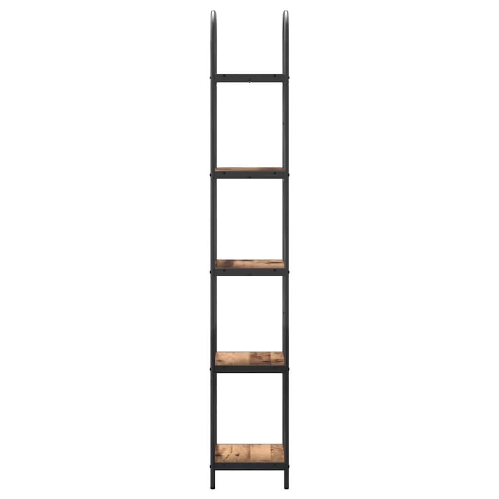 vidaXL Półka na książki Stare drewno 40 x 30 x 183 cm