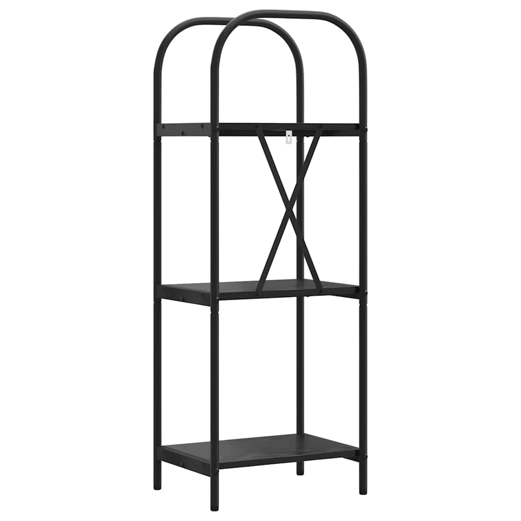 vidaXL Półka na książki Czarny Dąb 40 x 30 x 109 cm