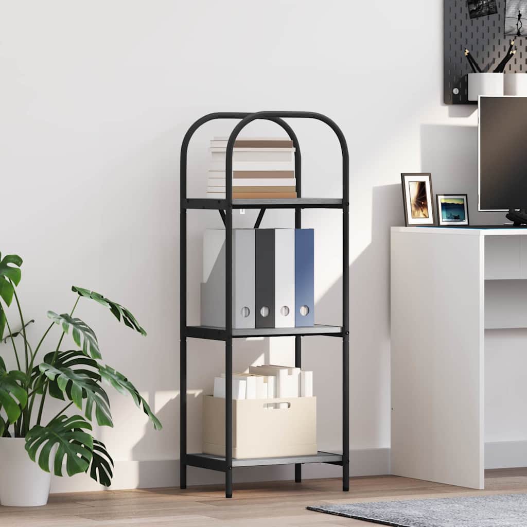 vidaXL Półka na książki Szary Sonoma 40 x 30 x 109 cm