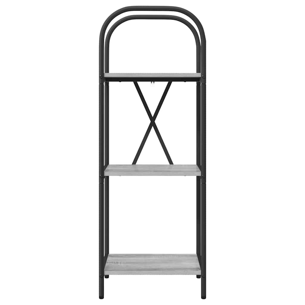 vidaXL Półka na książki Szary Sonoma 40 x 30 x 109 cm