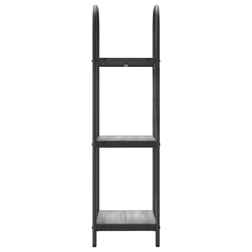 vidaXL Półka na książki Szary Sonoma 40 x 30 x 109 cm