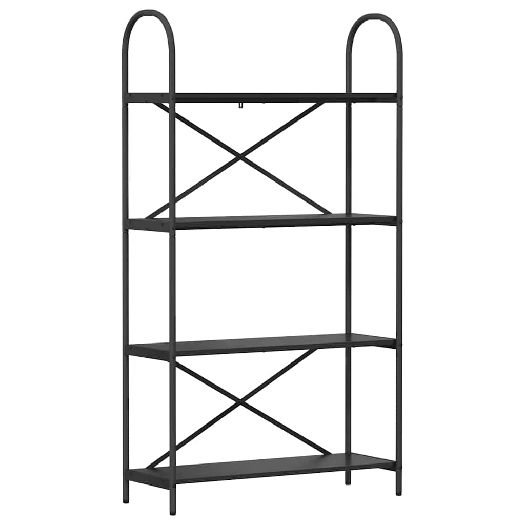 vidaXL Półka na książki Czarny Dąb 80 x 30 x 146 cm