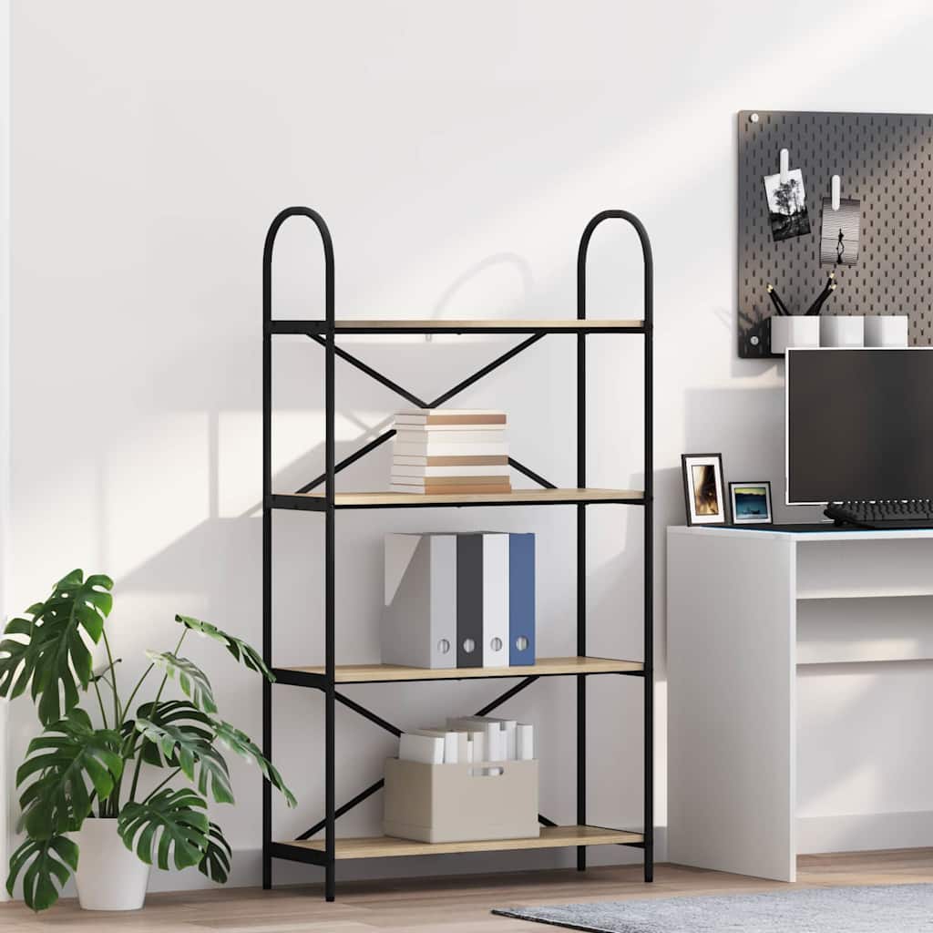 vidaXL Półka na książki Dąb Sonoma 80 x 30 x 146 cm