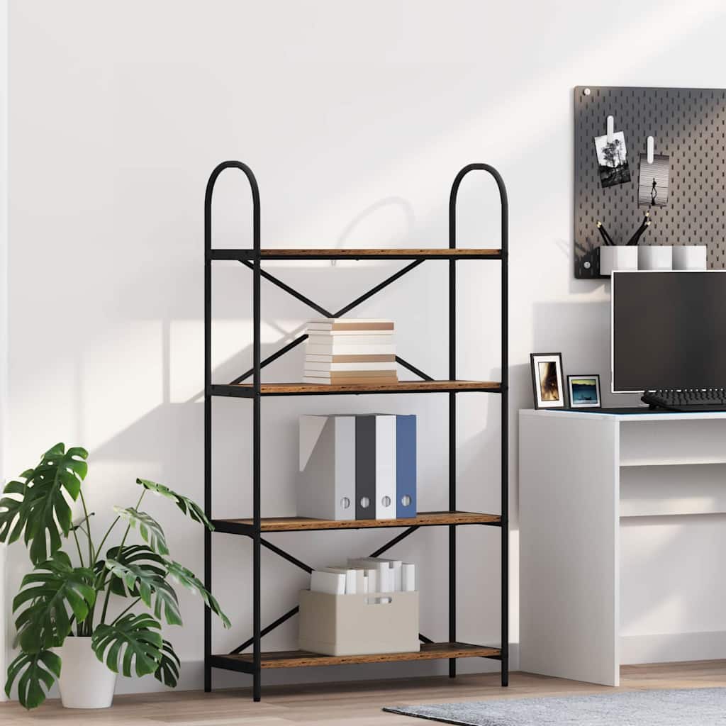 vidaXL Półka na książki Stare drewno 80 x 30 x 146 cm