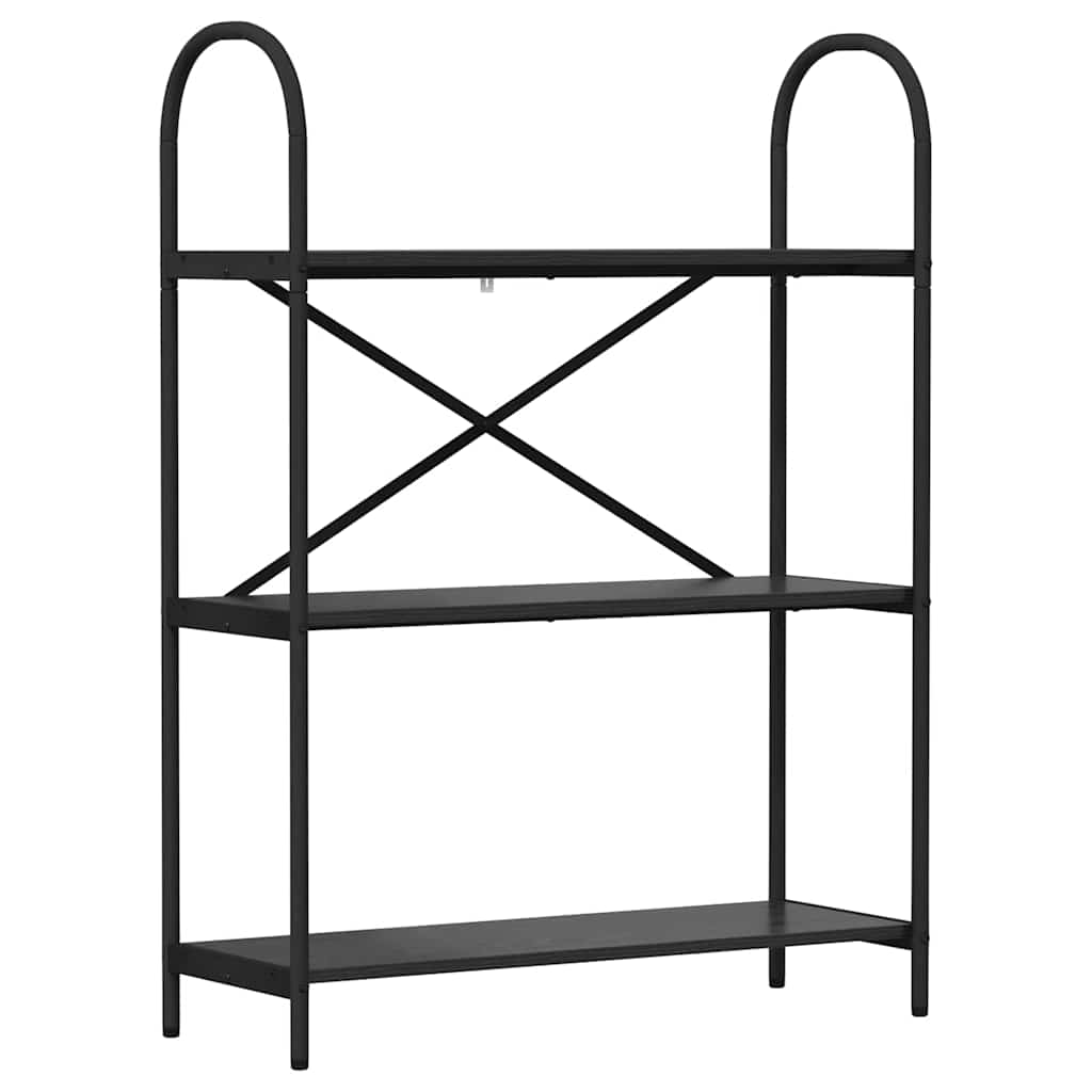 vidaXL Półka na książki Czarny Dąb 80 x 30 x 109 cm