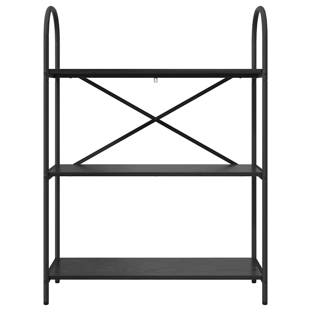 vidaXL Półka na książki Czarny Dąb 80 x 30 x 109 cm