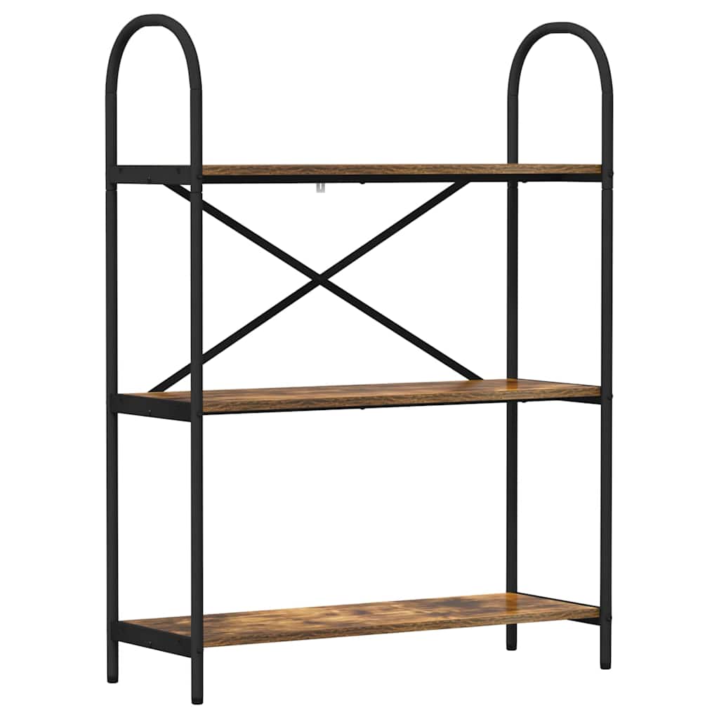 vidaXL Półka na książki Dąb wędzony 80 x 30 x 109 cm