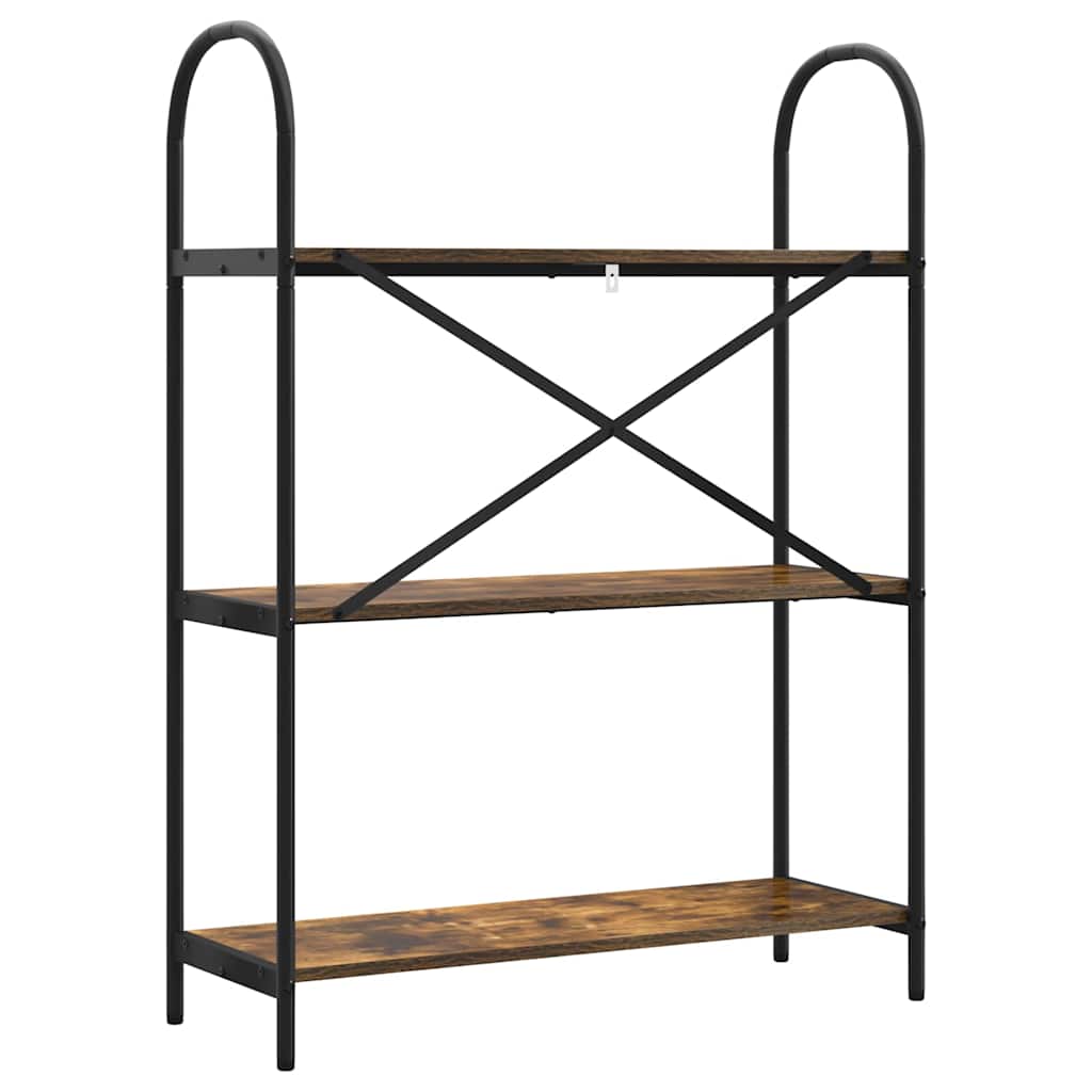 vidaXL Półka na książki Dąb wędzony 80 x 30 x 109 cm