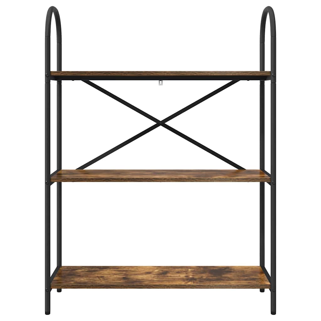 vidaXL Półka na książki Dąb wędzony 80 x 30 x 109 cm