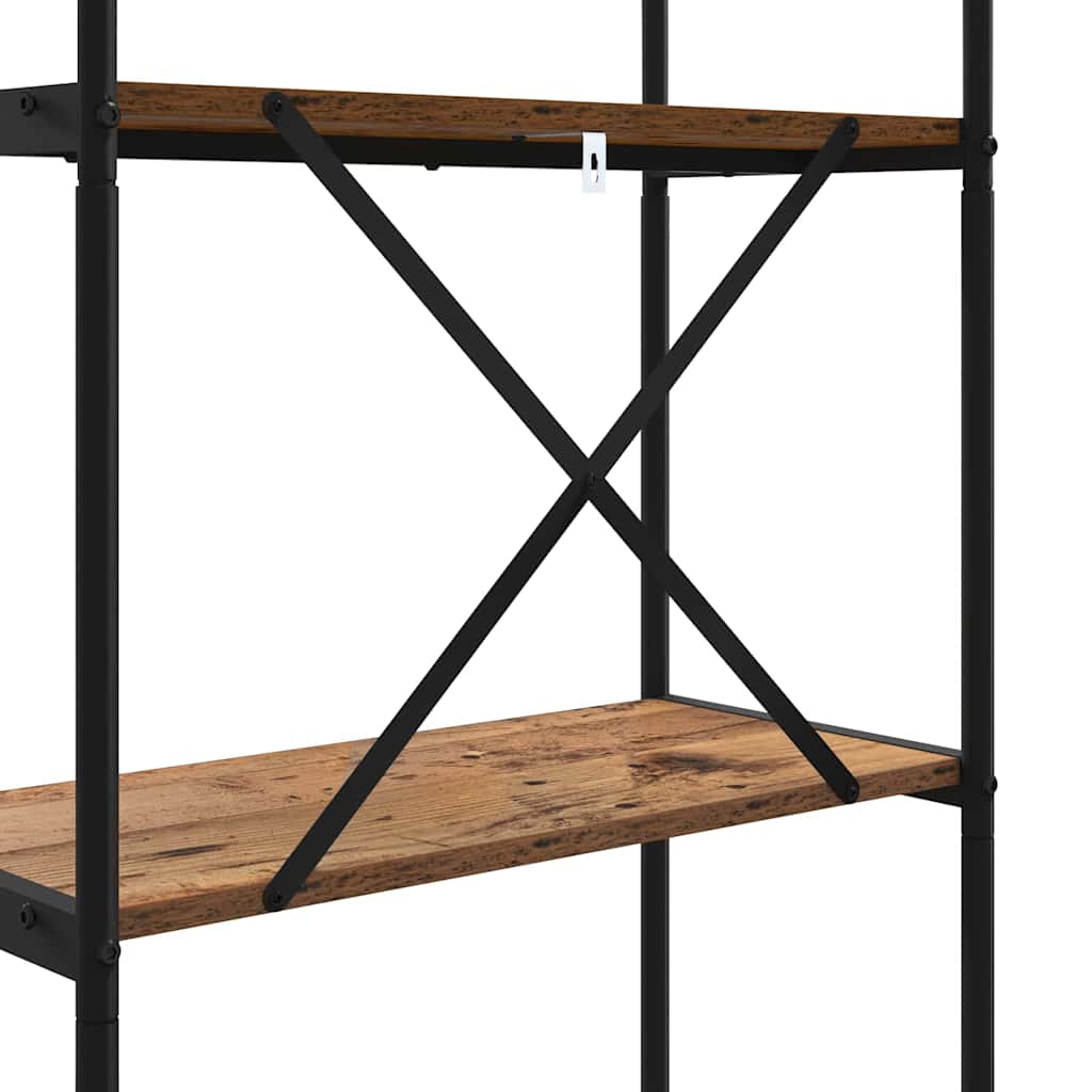 vidaXL Półka na książki Stare drewno 80 x 30 x 109 cm