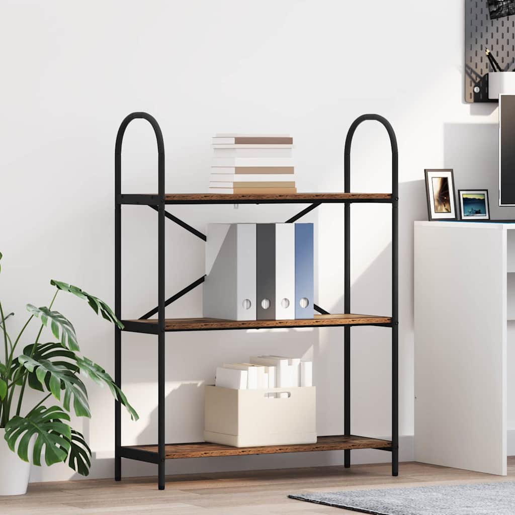 vidaXL Półka na książki Stare drewno 80 x 30 x 109 cm