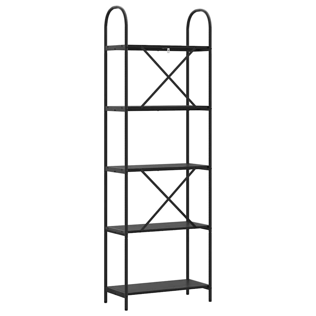 vidaXL Półka na książki Czarny Dąb 60 x 30 x 183 cm