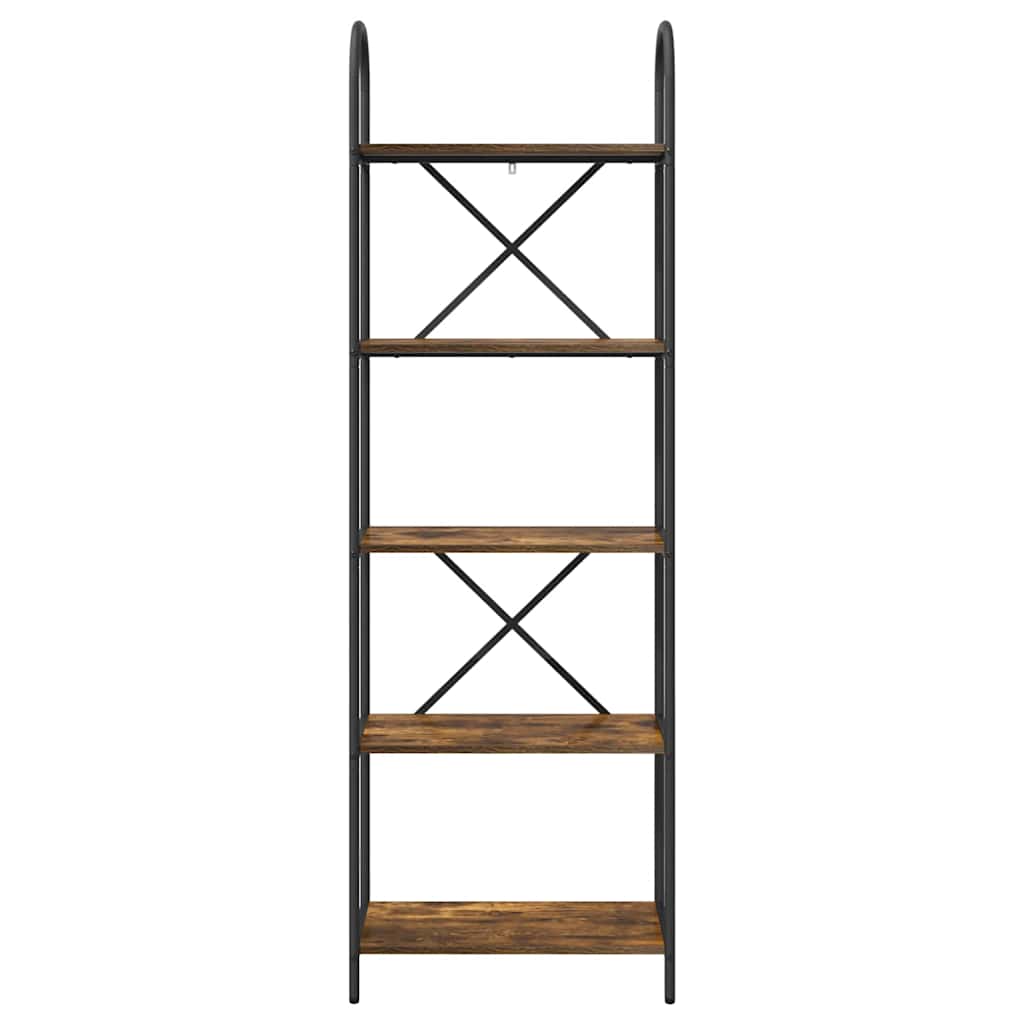 vidaXL Półka na książki Dąb wędzony 60 x 30 x 183 cm