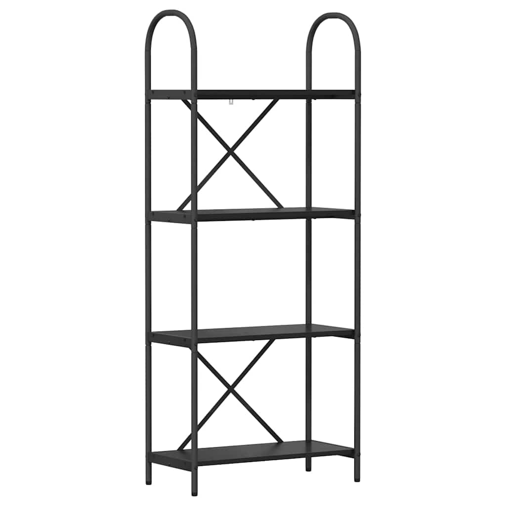 vidaXL Półka na książki Czarny Dąb 60 x 30 x 146 cm