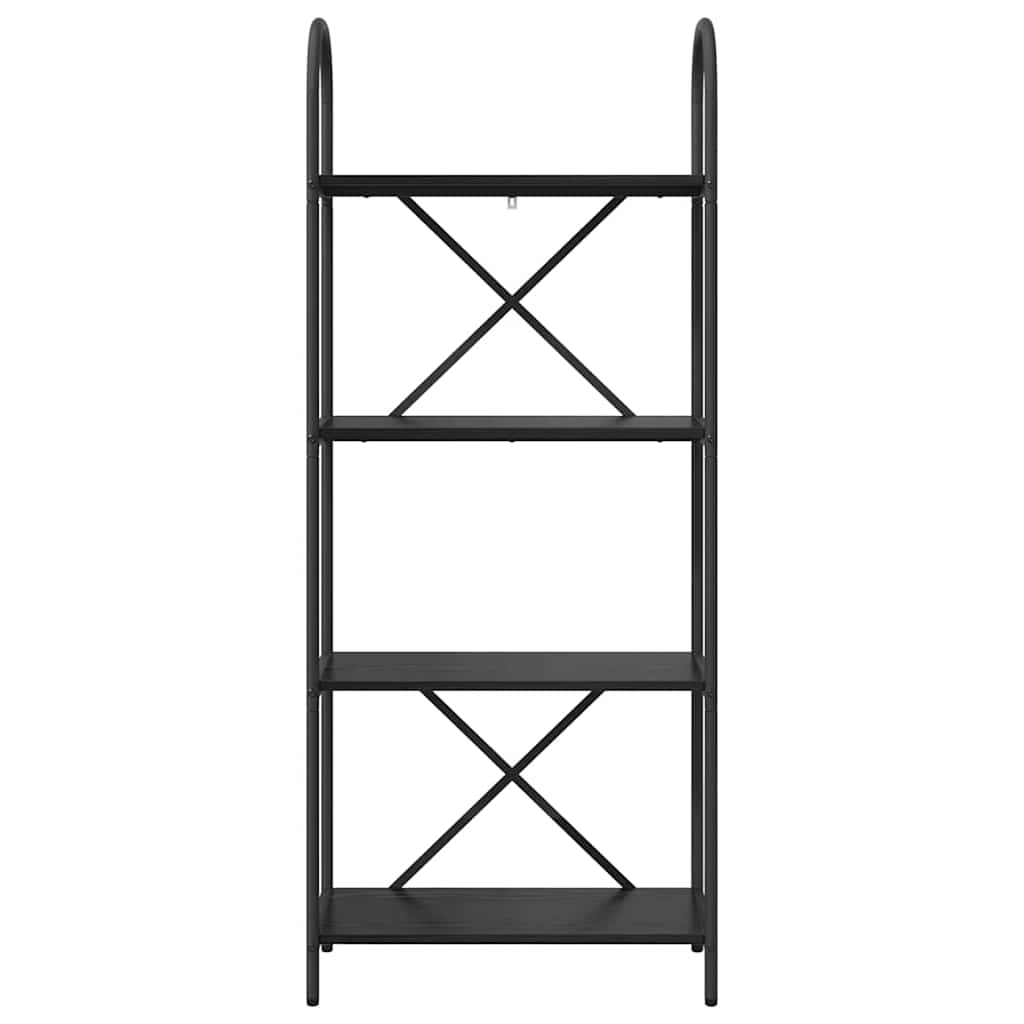 vidaXL Półka na książki Czarny Dąb 60 x 30 x 146 cm