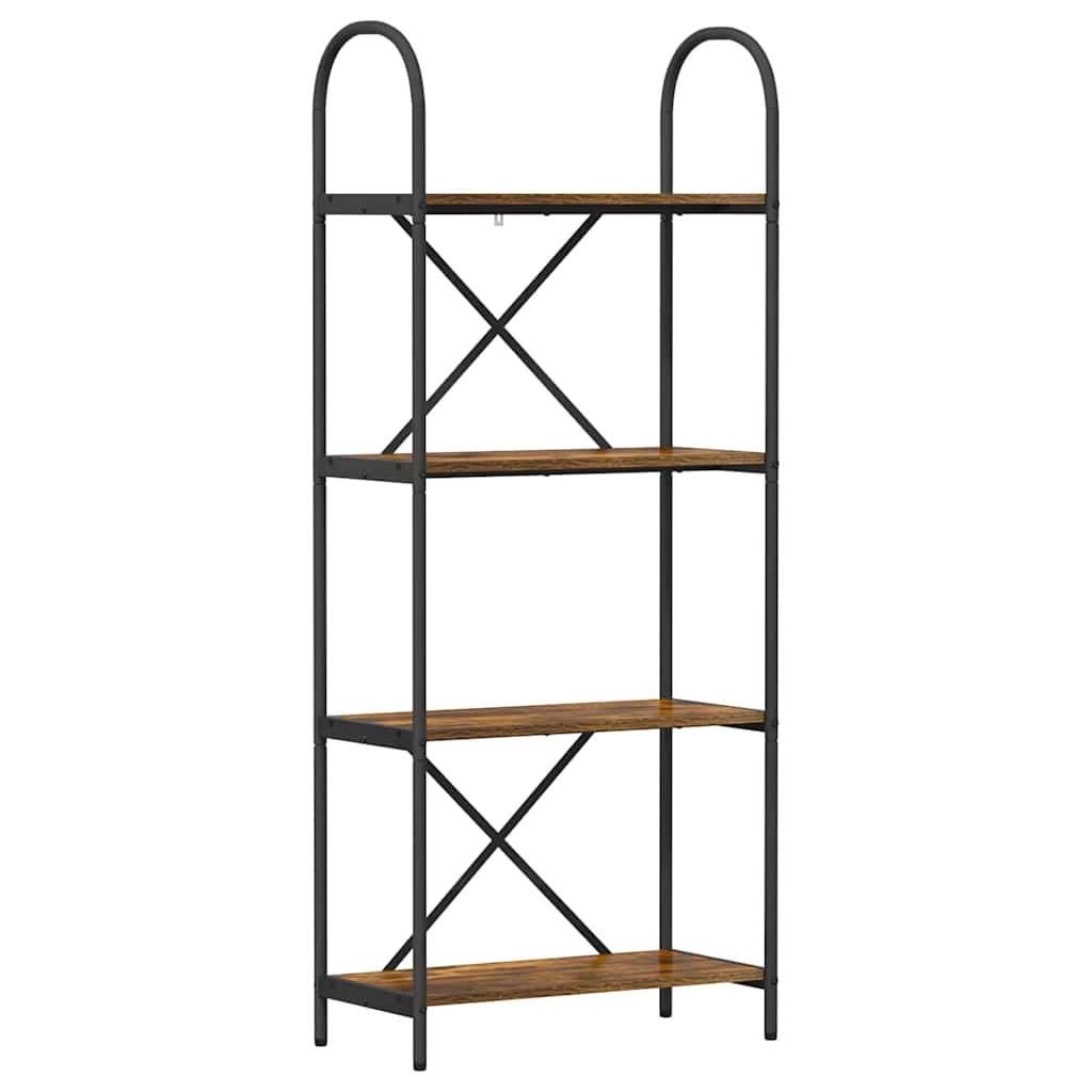 vidaXL Półka na książki Dąb wędzony 60 x 30 x 146 cm