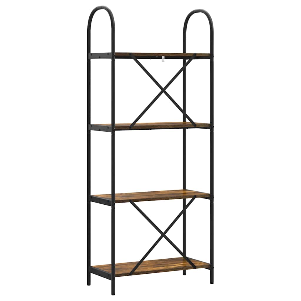 vidaXL Półka na książki Dąb wędzony 60 x 30 x 146 cm