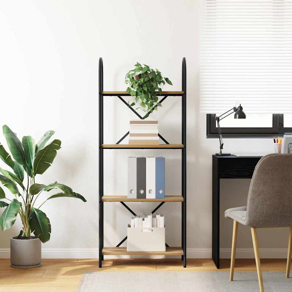 vidaXL Półka na książki Dąb rzemieślniczy 60 x 30 x 146 cm