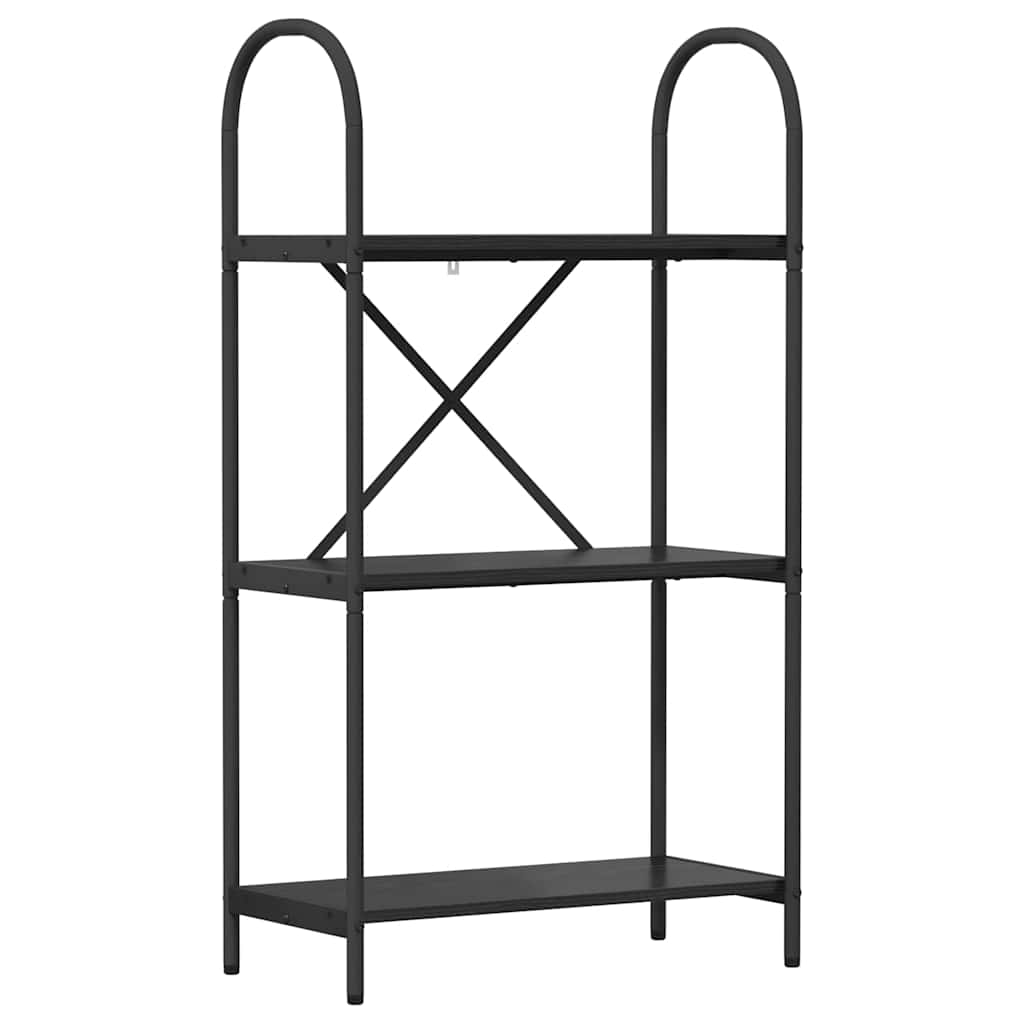 vidaXL Półka na książki Czarny Dąb 60 x 30 x 109 cm