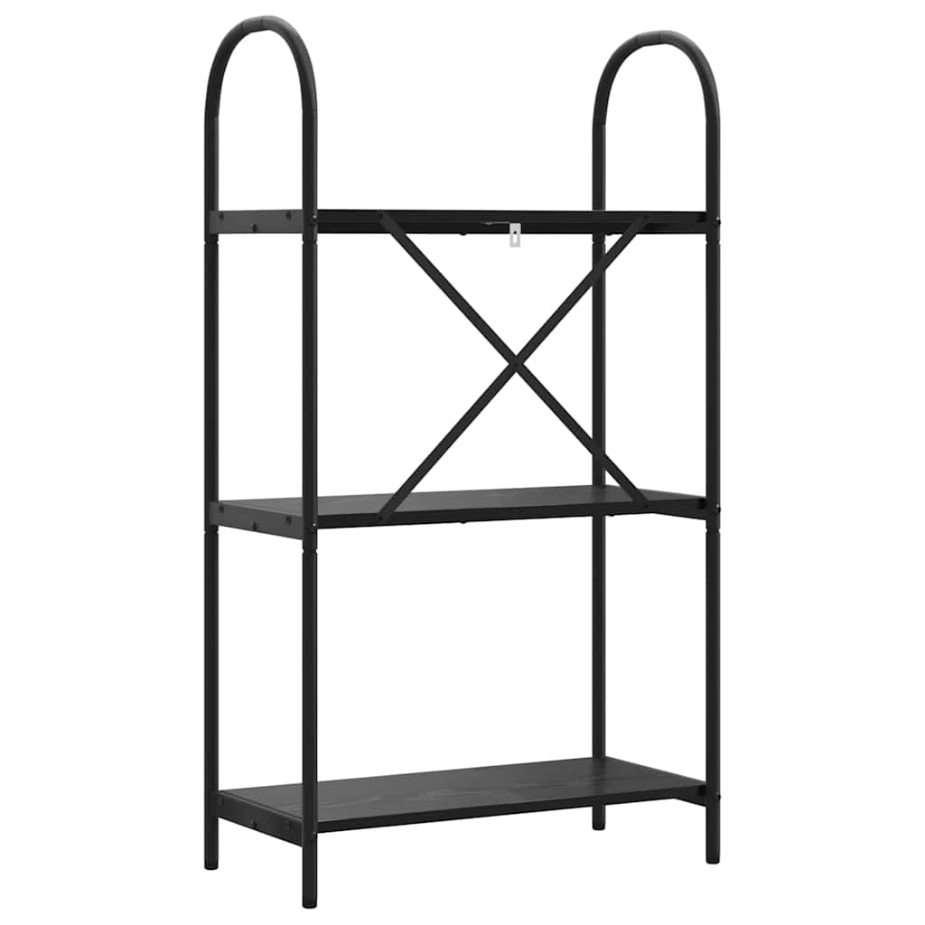 vidaXL Półka na książki Czarny Dąb 60 x 30 x 109 cm