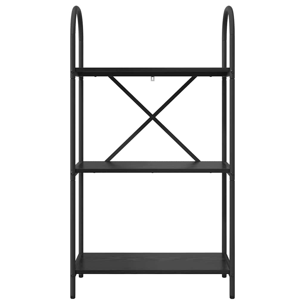 vidaXL Półka na książki Czarny Dąb 60 x 30 x 109 cm