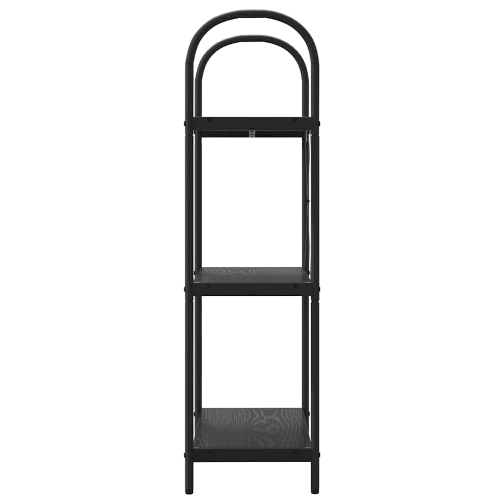 vidaXL Półka na książki Czarny Dąb 60 x 30 x 109 cm