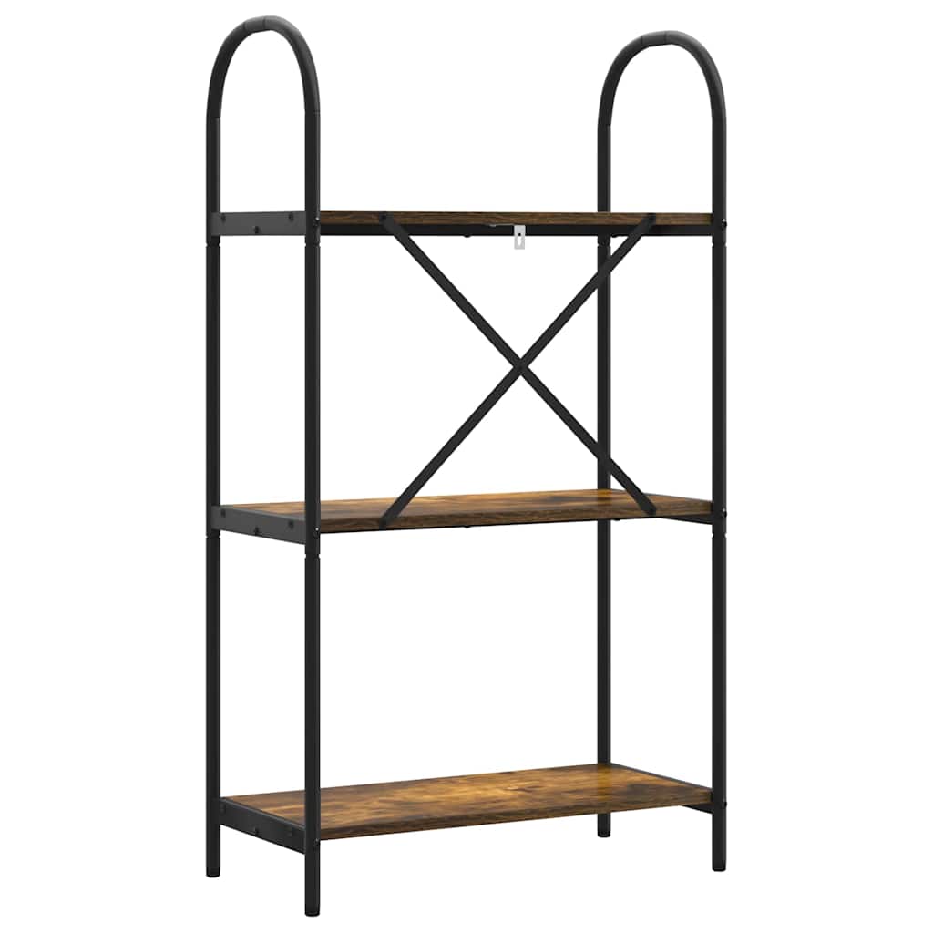 vidaXL Półka na książki Dąb wędzony 60 x 30 x 109 cm