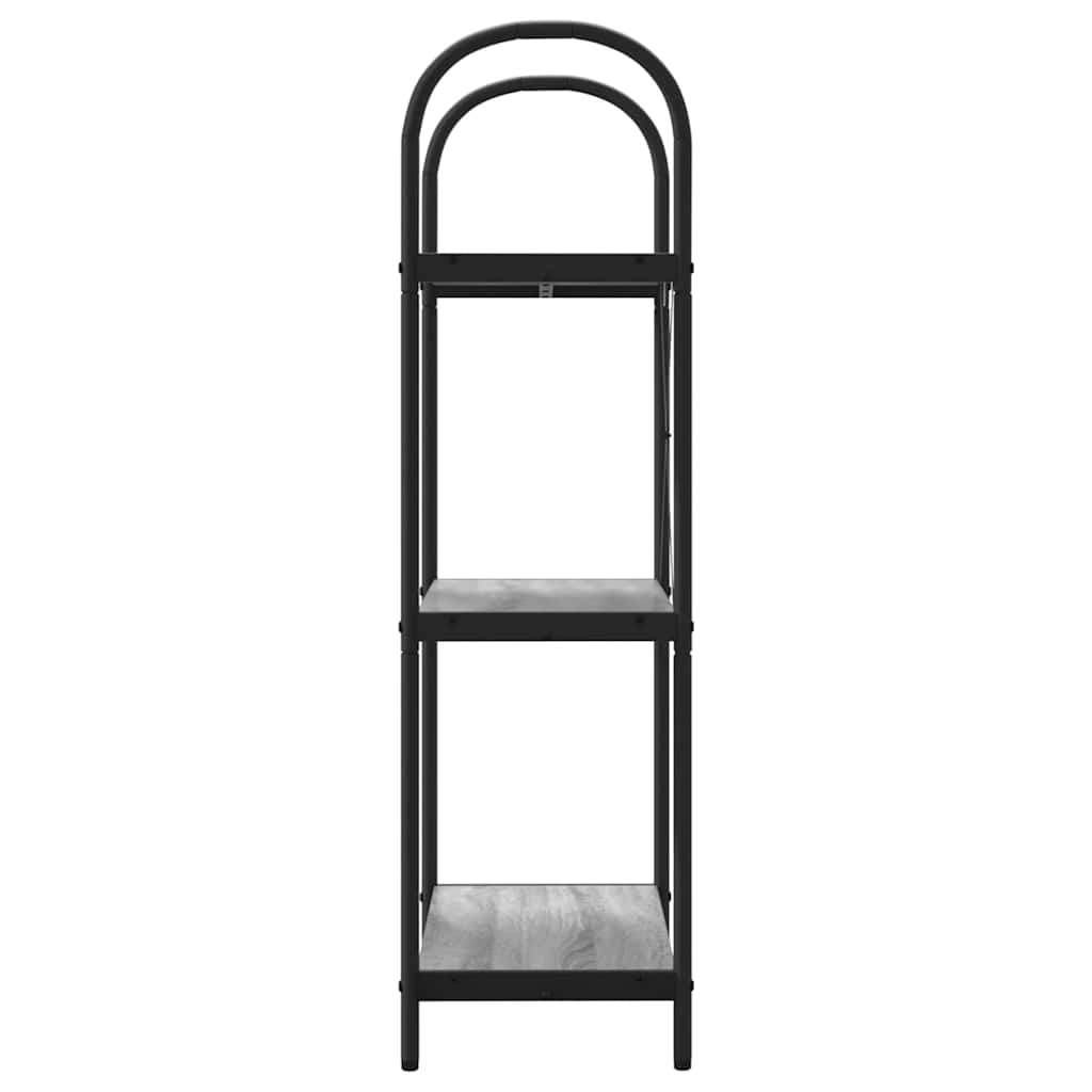 vidaXL Półka na książki Szary Sonoma 60 x 30 x 109 cm