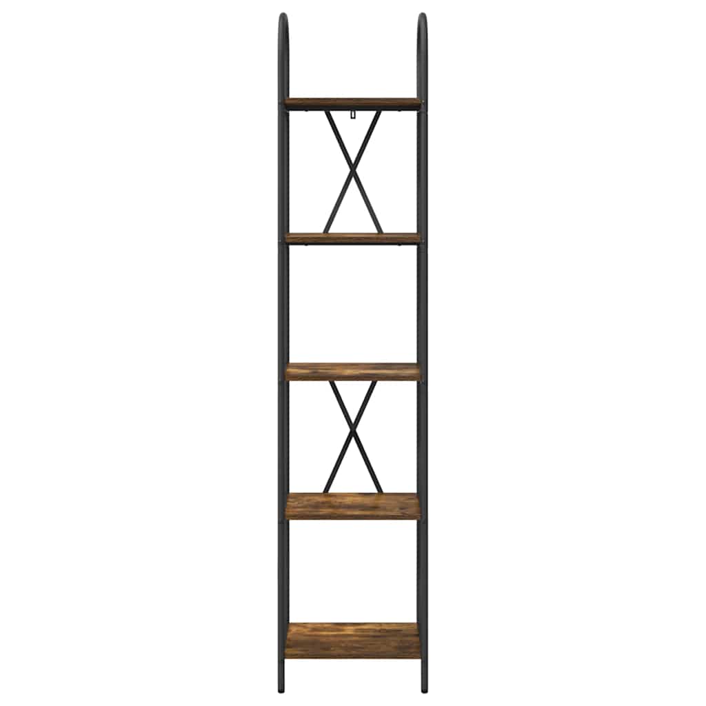 vidaXL Półka na książki Dąb wędzony 40 x 30 x 183 cm
