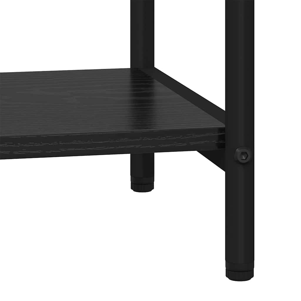 vidaXL Półka na książki Czarny Dąb 40 x 30 x 146 cm