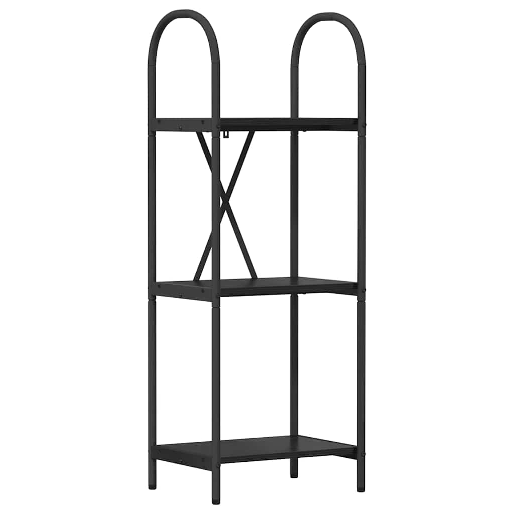 vidaXL Półka na książki Czarny Dąb 40 x 30 x 109 cm