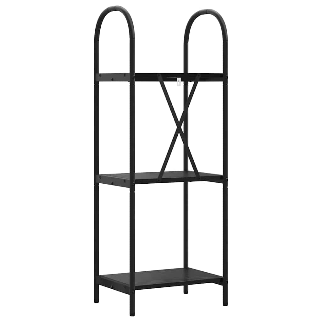 vidaXL Półka na książki Czarny Dąb 40 x 30 x 109 cm