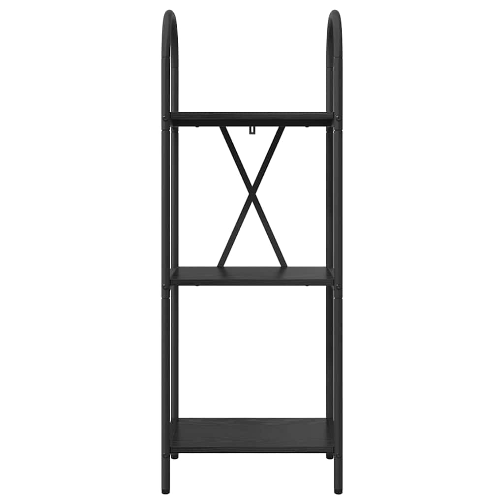 vidaXL Półka na książki Czarny Dąb 40 x 30 x 109 cm