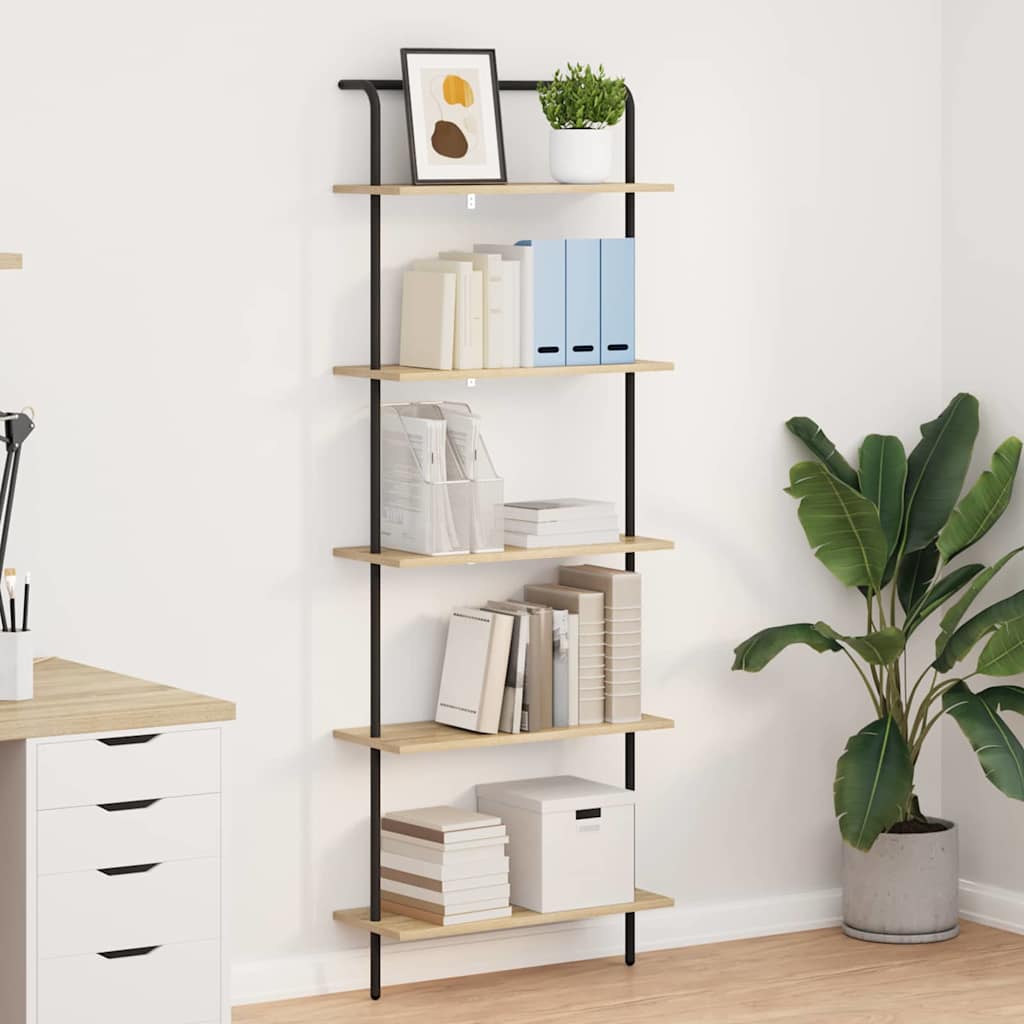 vidaXL Półka na książki 5 poziomy 60 x 24 x 168 cm Drewno inżynieryjne
