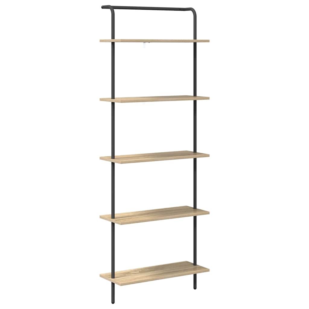 vidaXL Półka na książki 5 poziomy 60 x 24 x 168 cm Drewno inżynieryjne