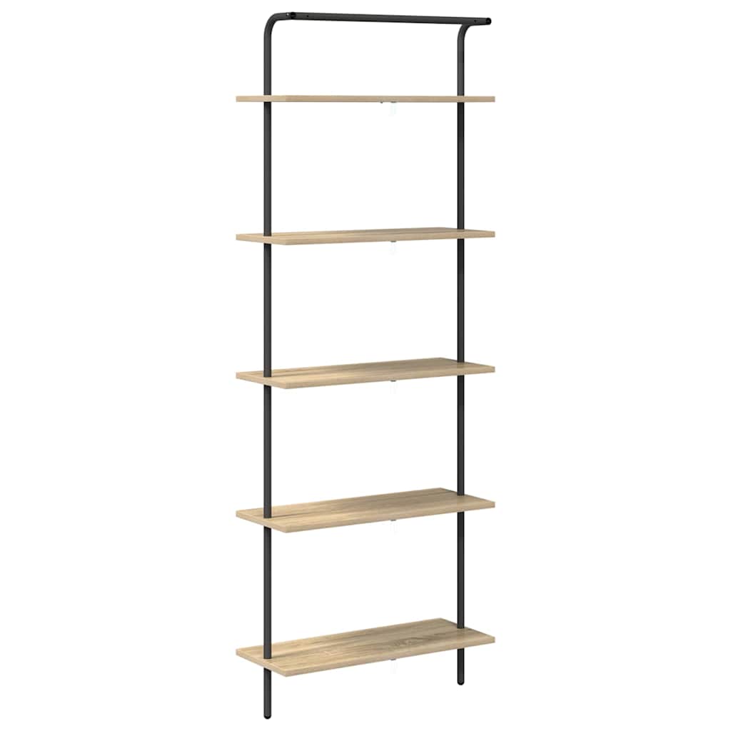 vidaXL Półka na książki 5 poziomy 60 x 24 x 168 cm Drewno inżynieryjne