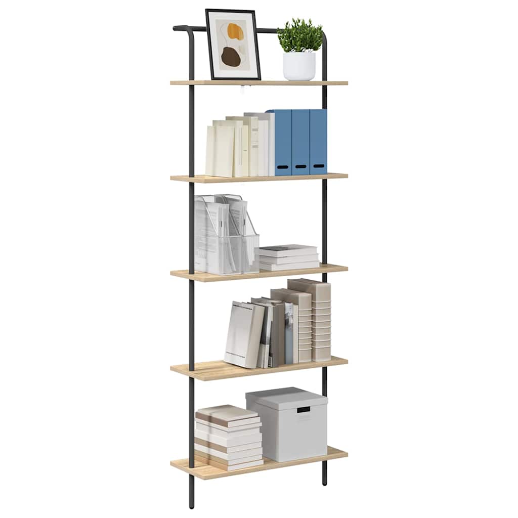 vidaXL Półka na książki 5 poziomy 60 x 24 x 168 cm Drewno inżynieryjne