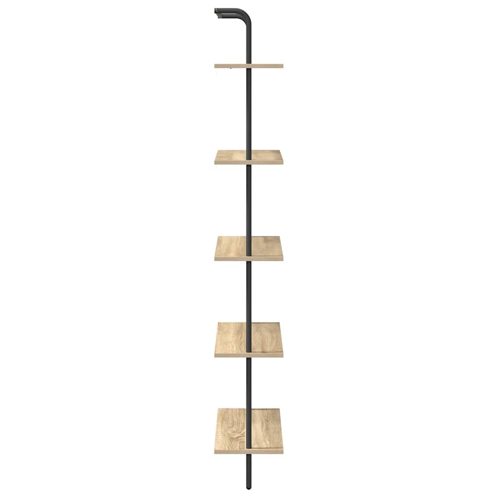 vidaXL Półka na książki 5 poziomy 60 x 24 x 168 cm Drewno inżynieryjne