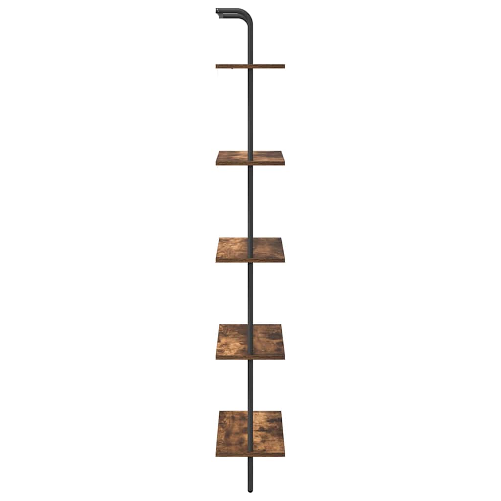 vidaXL Półka na książki Dąb wędzony 60 x 24 x 168 cm