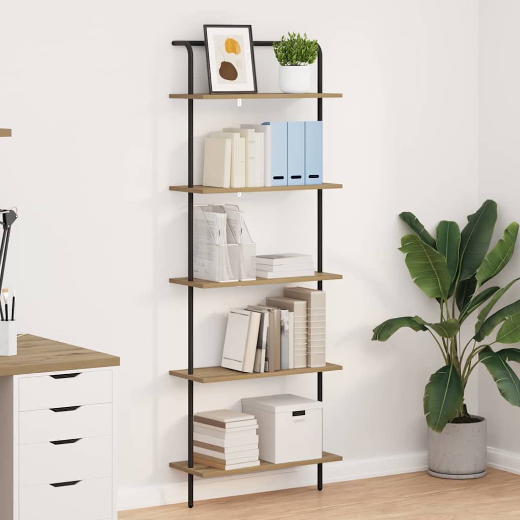 vidaXL Półka na książki 5 poziomy 60 x 24 x 168 cm Drewno inżynieryjne