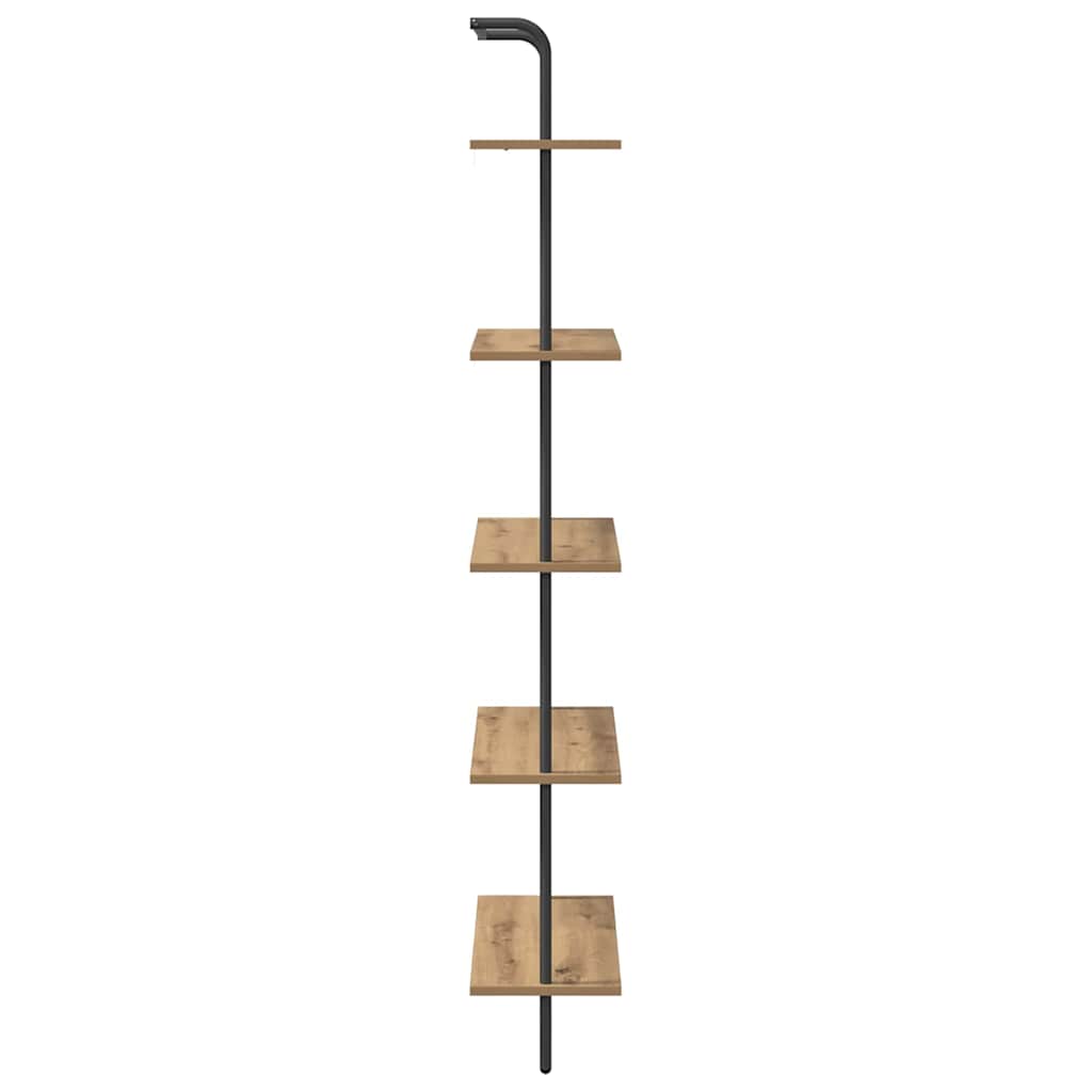 vidaXL Półka na książki 5 poziomy 60 x 24 x 168 cm Drewno inżynieryjne