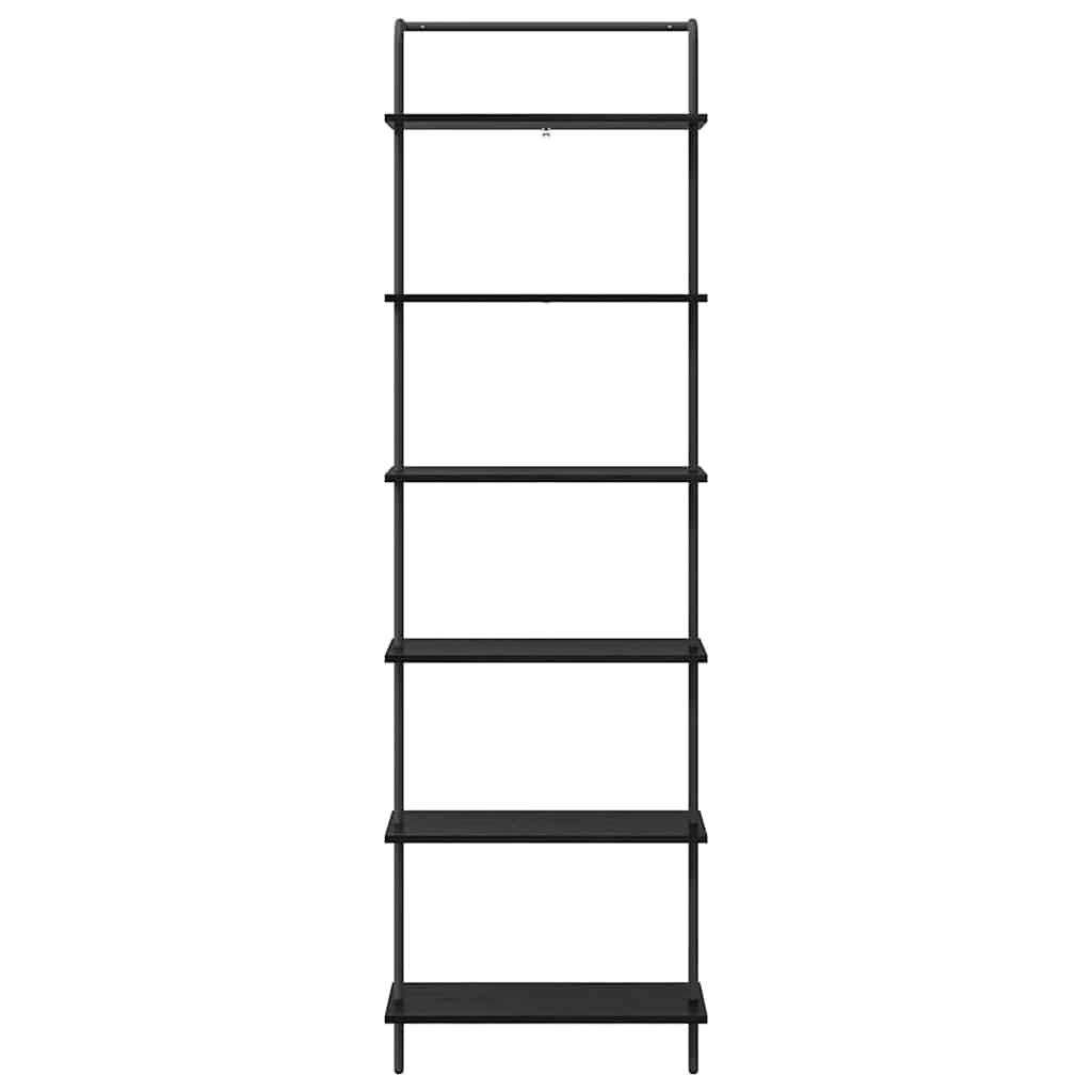 vidaXL Półka na książki Czarny Dąb 60 x 24 x 203 cm