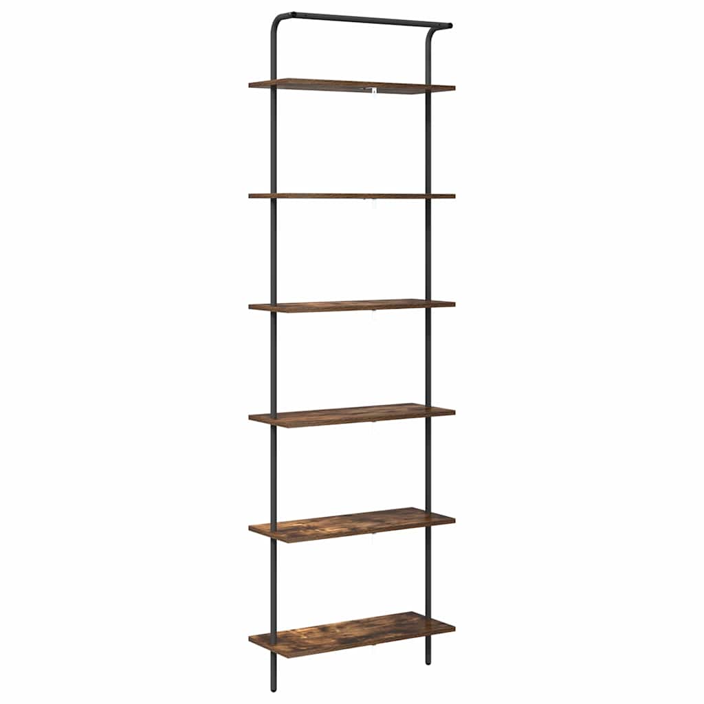 vidaXL Półka na książki Dąb wędzony 60 x 24 x 203 cm