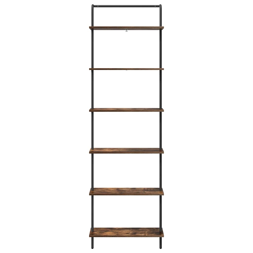 vidaXL Półka na książki Dąb wędzony 60 x 24 x 203 cm