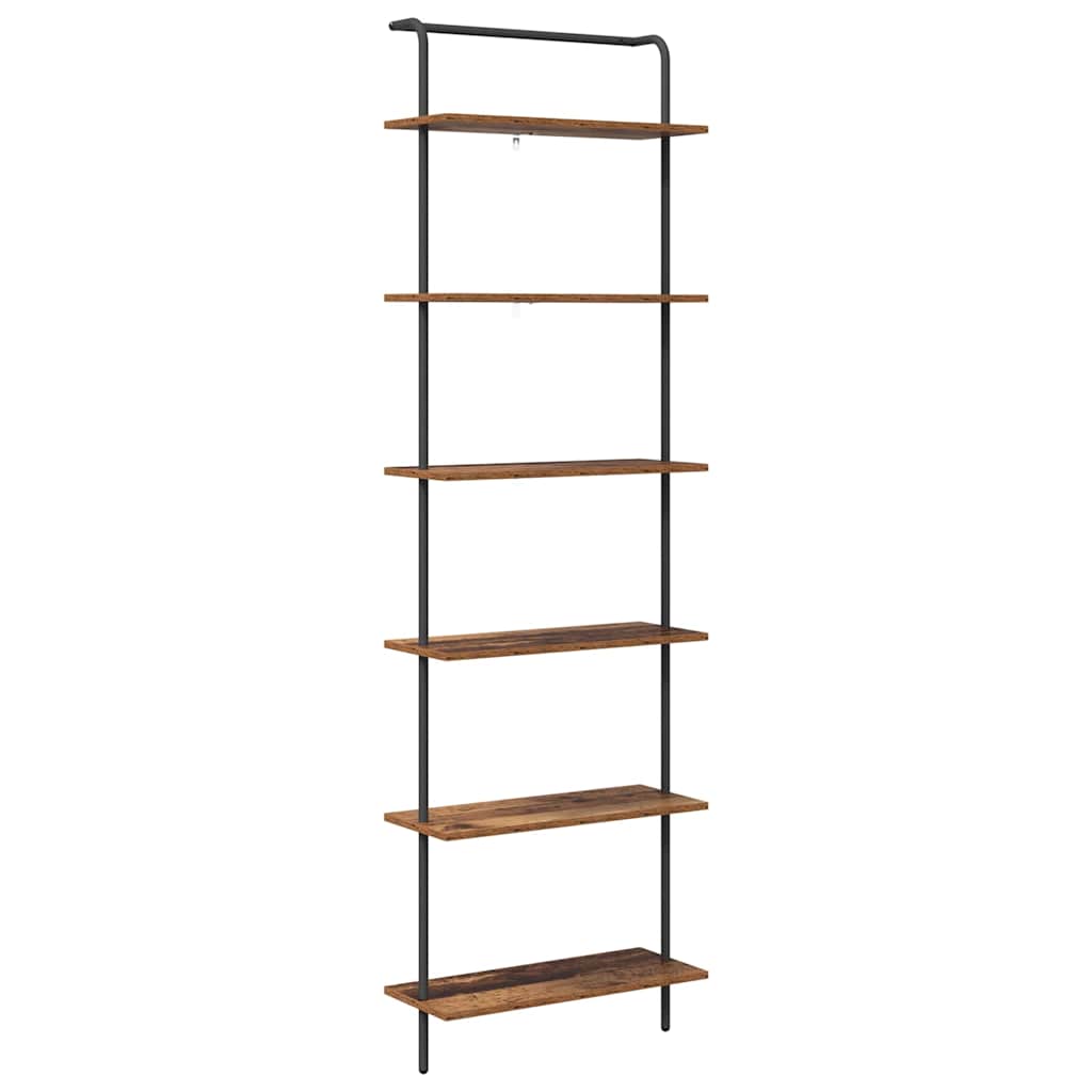 vidaXL Półka na książki 6 poziomy 60 x 24 x 203 cm Drewno inżynieryjne
