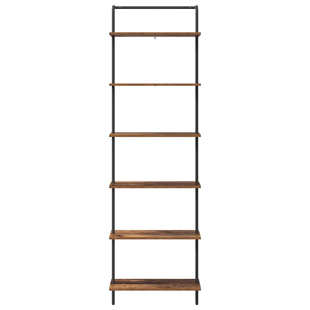 vidaXL Półka na książki 6 poziomy 60 x 24 x 203 cm Drewno inżynieryjne
