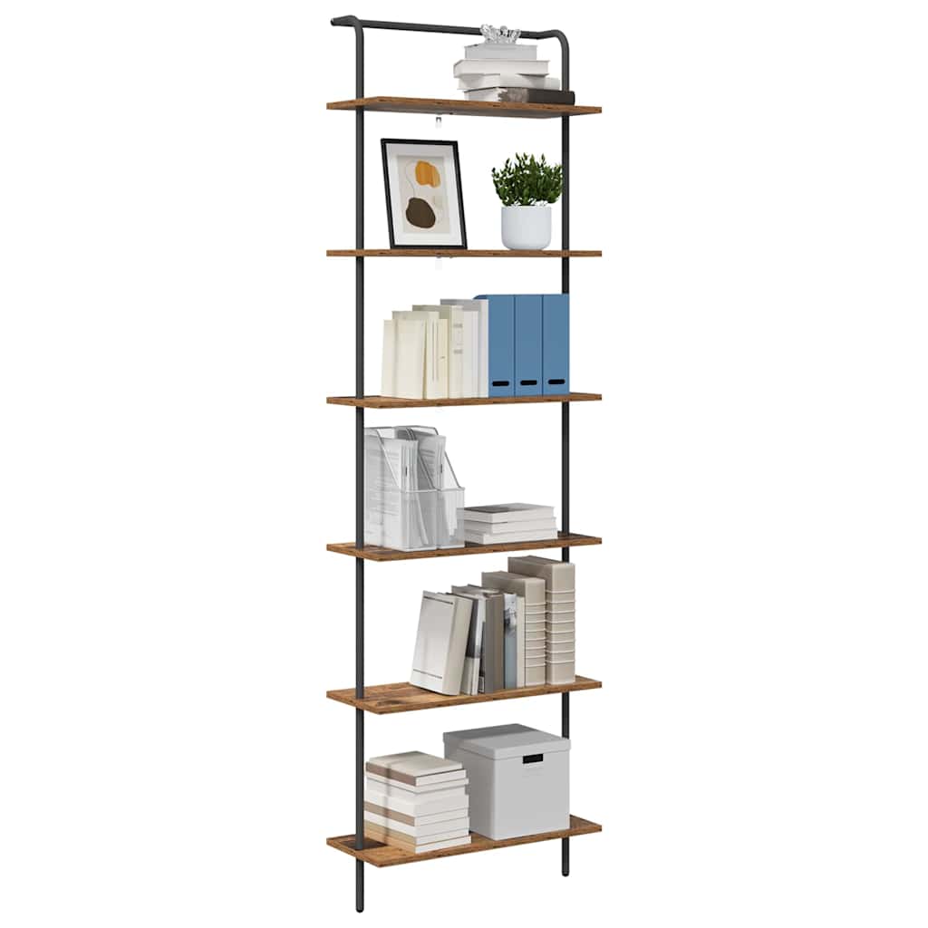 vidaXL Półka na książki 6 poziomy 60 x 24 x 203 cm Drewno inżynieryjne