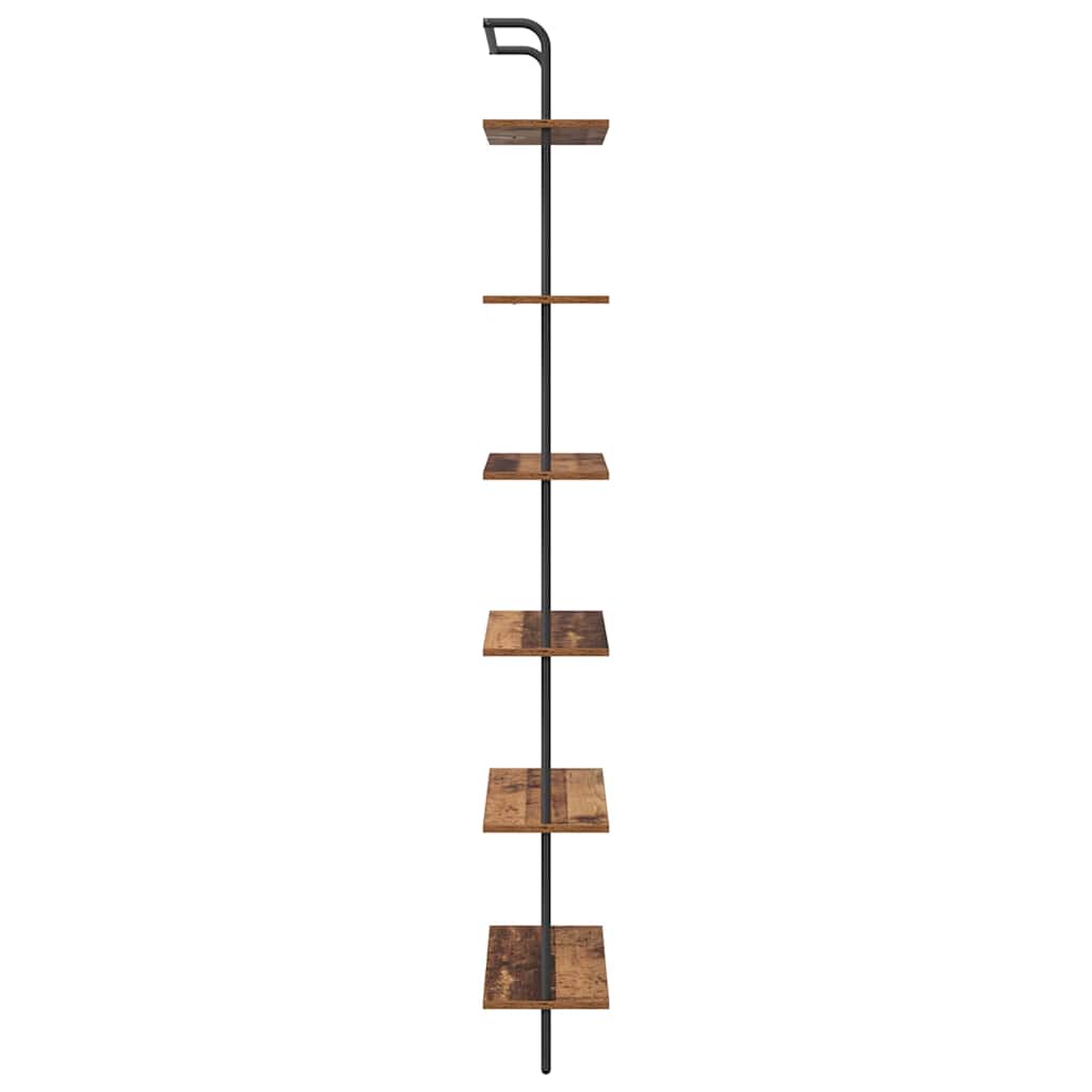 vidaXL Półka na książki 6 poziomy 60 x 24 x 203 cm Drewno inżynieryjne