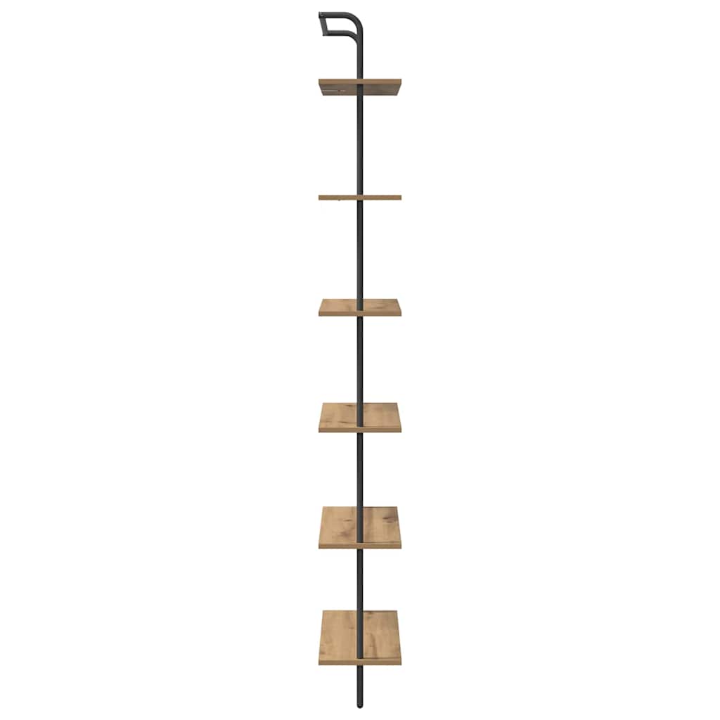vidaXL Półka na książki Dąb rzemieślniczy 60 x 24 x 203 cm