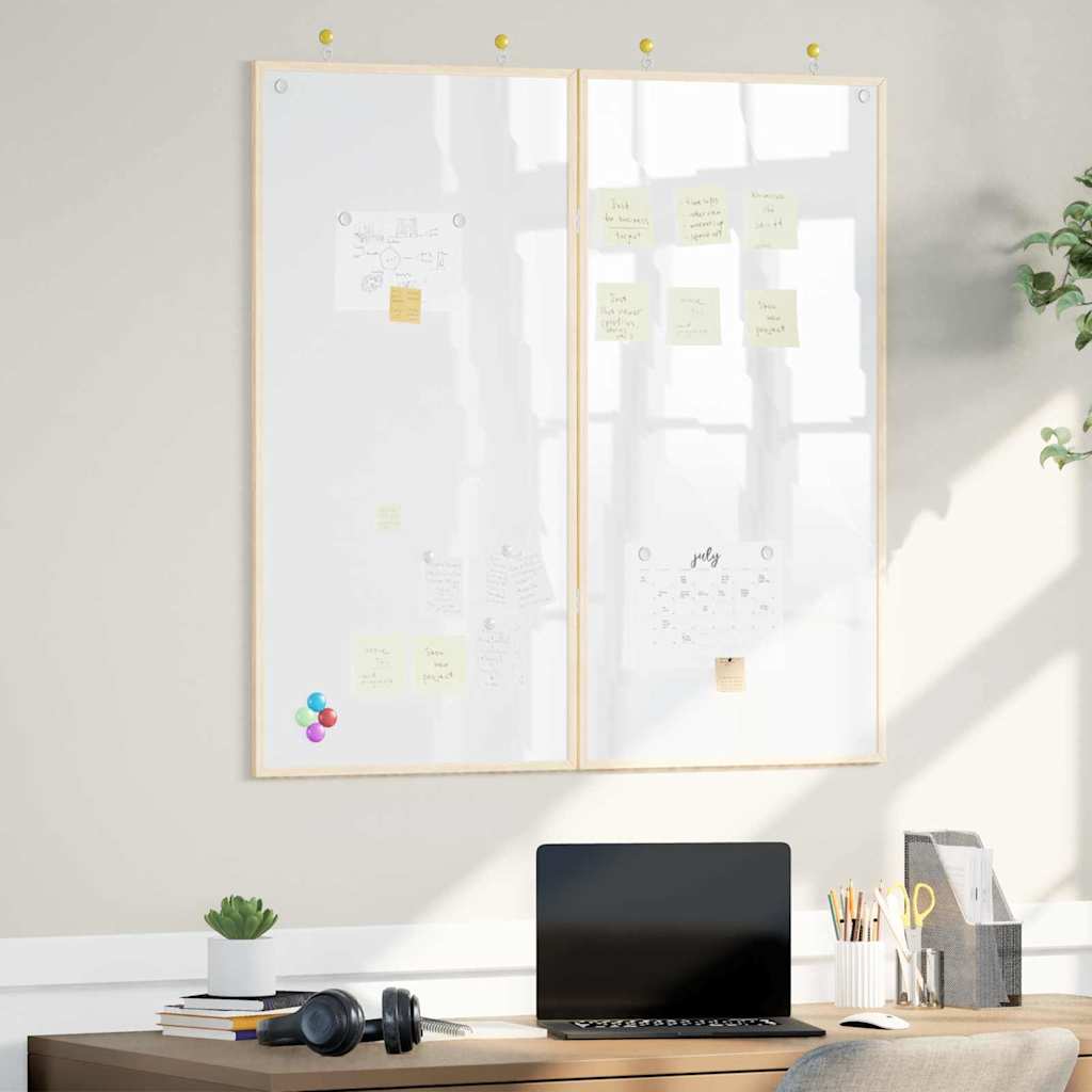 vidaXL Tablica informacyjna Biały 100 x 100 x 1,4 cm